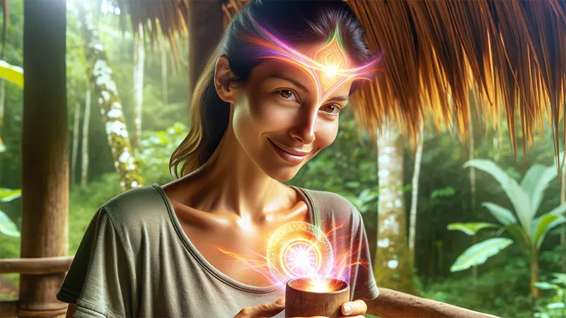 Ayahuasca straightens the energy body, spiritual development receives a boost